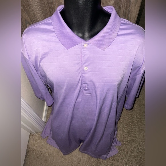Greg Norman Collection Other - Men’s used size 2XL XXL Greg Norman purple striped play dry golf polo shirt